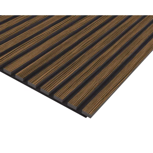 Zebrano fóliás acustico falpanel 267X57 cm